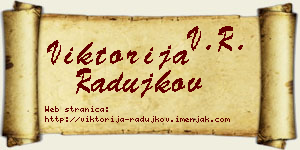 Viktorija Radujkov vizit kartica